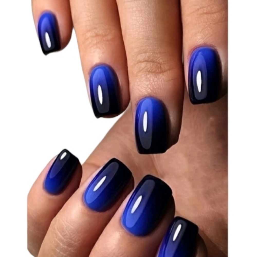 💕$6 Bundled 24pc Royal Blue Ombre DIY Nails